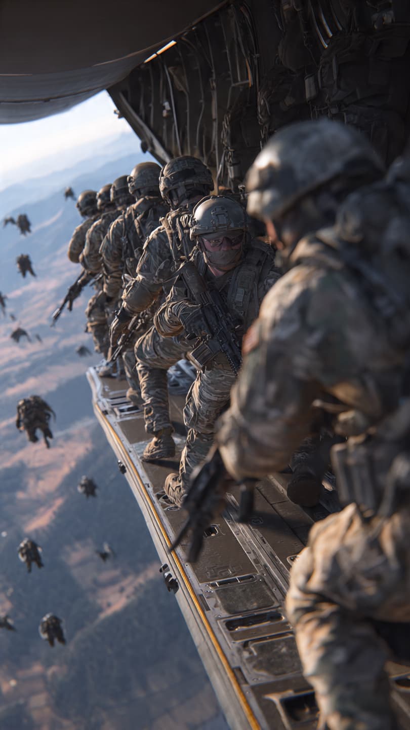 Paratrooper mission hero